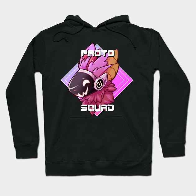 Proto Squad - With Text Alternate Color Design Hoodie by Designs by MillyD13